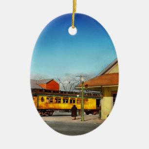Train Station - The Virginia & Truckee 1940 Ceramic Tree Decoration