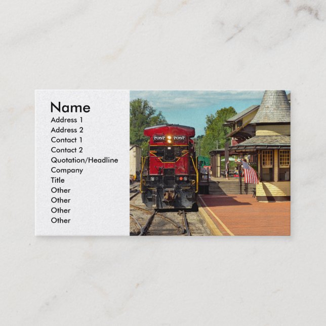 Train Station - There will always be hope Business Card (Front)
