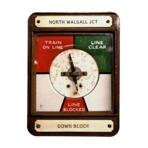 TRAIN STATIONS MAGNET