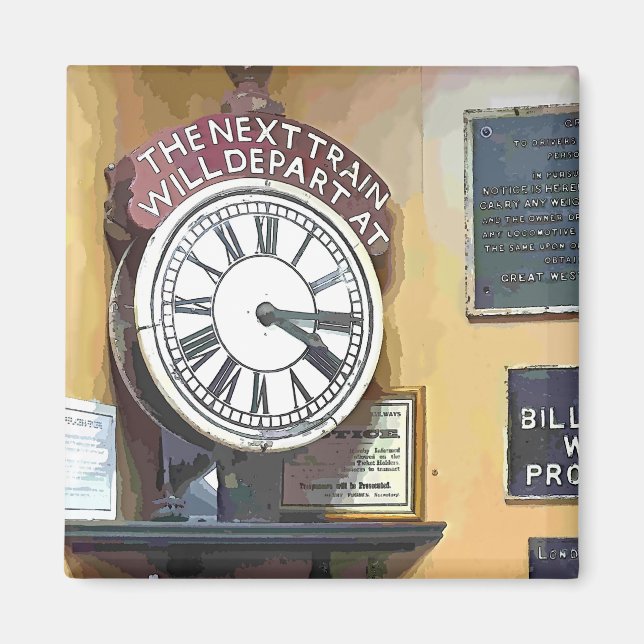 TRAIN STATIONS MAGNET (Front)