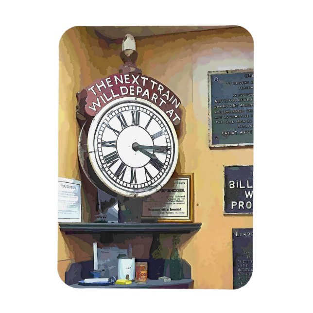 TRAIN STATIONS MAGNET (Vertical)