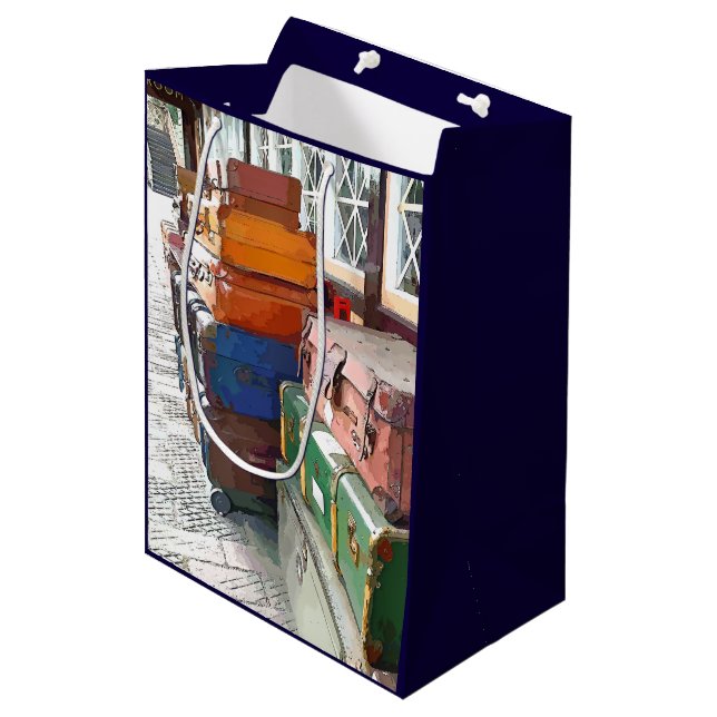 TRAIN STATIONS MEDIUM GIFT BAG (Front Angled)