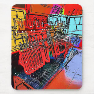 TRAIN STATIONS MOUSE PAD