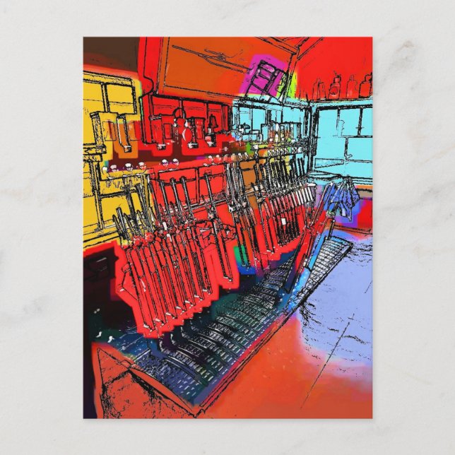 TRAIN STATIONS POSTCARD (Front)