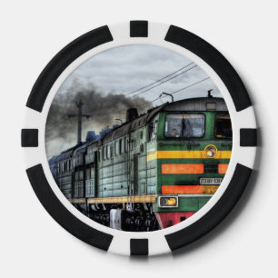 Train Steam Railroad Steampunk Engine Destiny Poker Chips