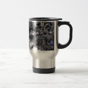 Train Steam Railroad Steampunk Engine Destiny Travel Mug