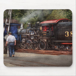 Train - Steam - The conductors job Mouse Pad