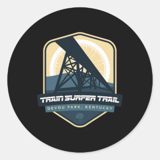 Train Surfer Trail - Devou Park, Kentucky  Classic Round Sticker