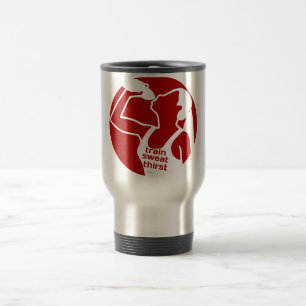 TRAIN SWEAT THIRST (F) red Travel Mug