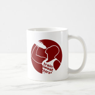 TRAIN SWEAT THIRST red Coffee Mug