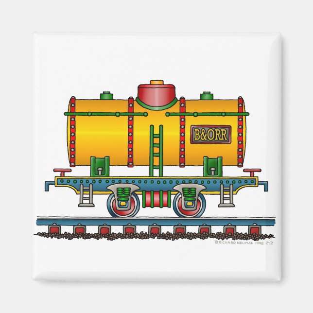 Train Tank Car Railroad Magnets (Front)