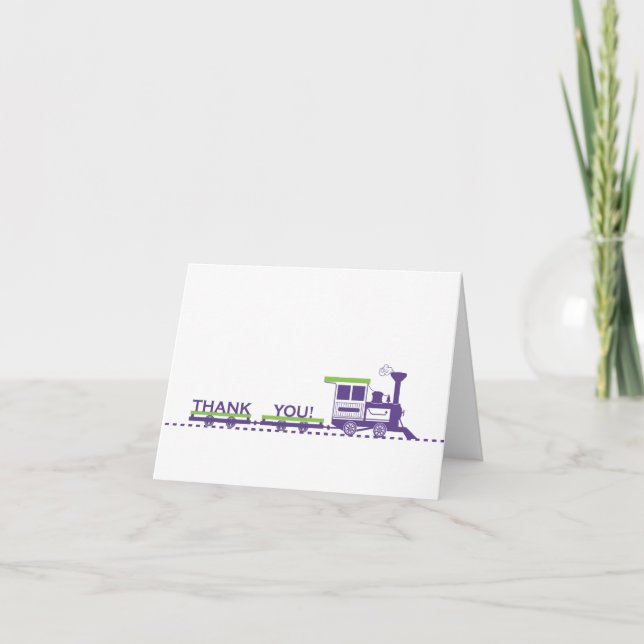 Train Thank You Card (Front)