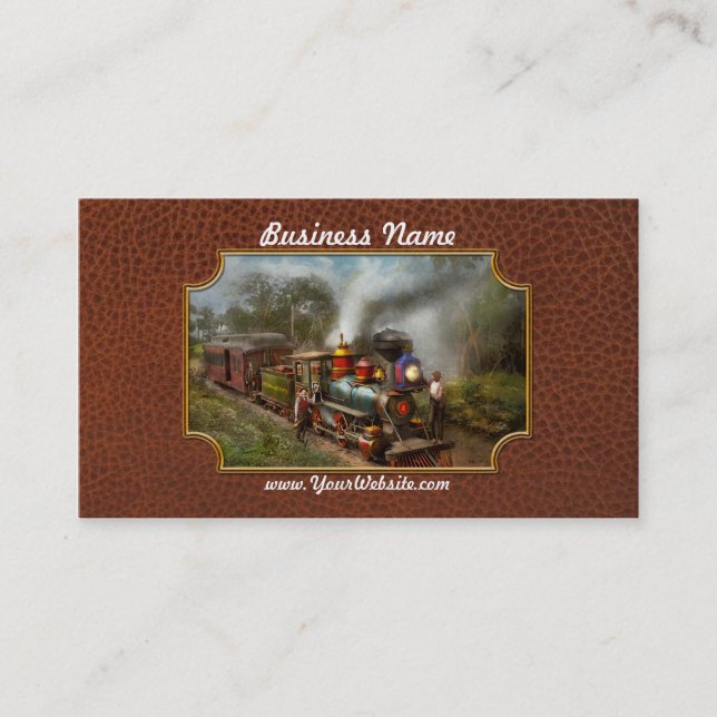 Train - The Celestial Railroad 1896 Business Card (Front)