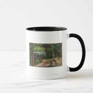 Train through Wooden CanyonMt. Lowe, CA Mug