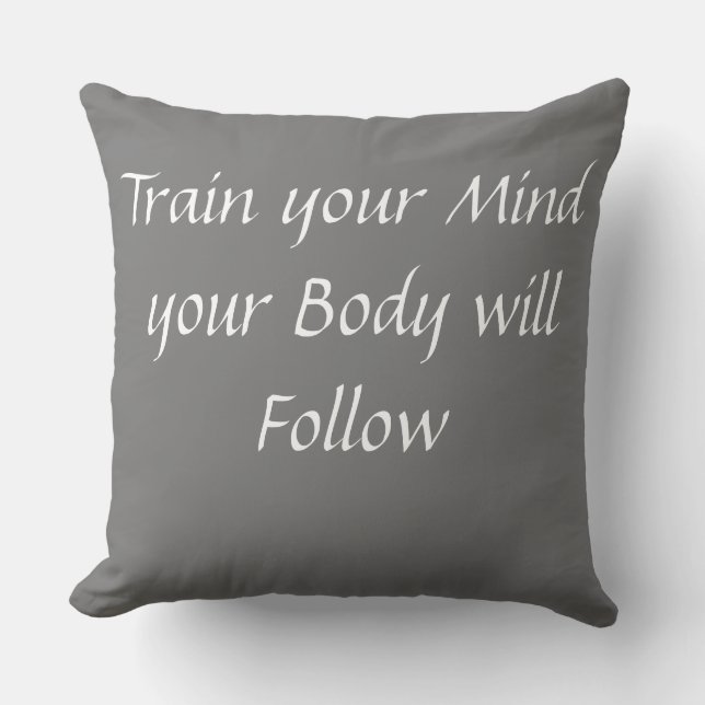 TRAIN Throw Pillow (Front)