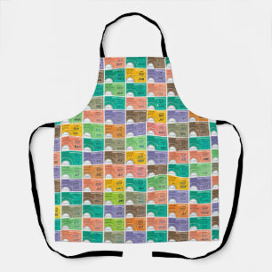 Train ticket montage apron
