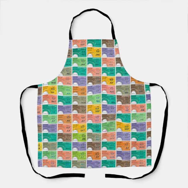 Train ticket montage apron (Front)