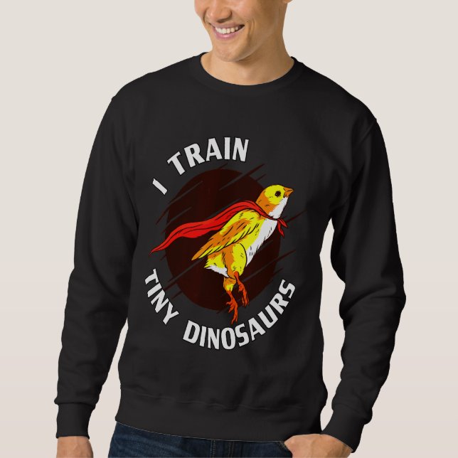 Train Tiny Dinosaurs Chicken   Sweatshirt (Front)