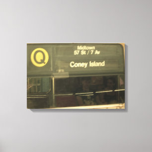 Train to Coney Island Canvas Print