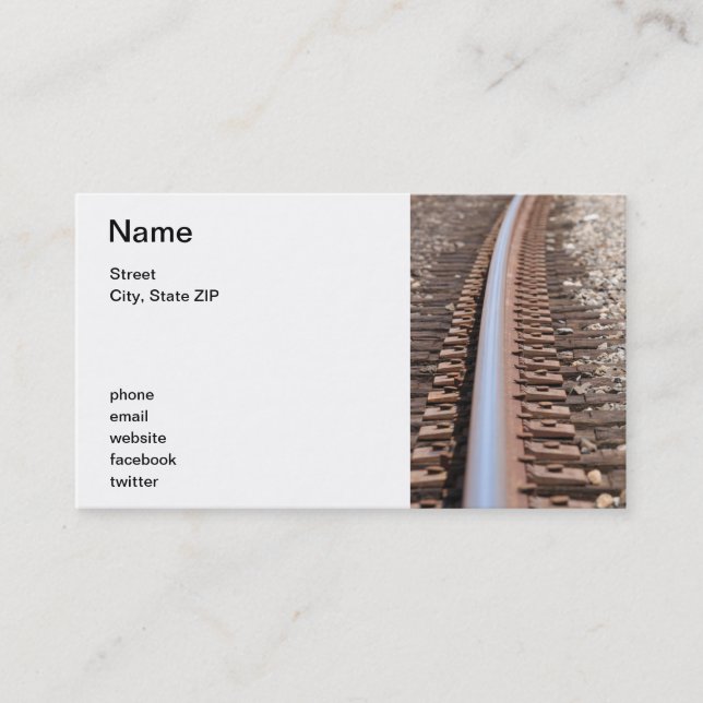 Train Track Business Card (Front)