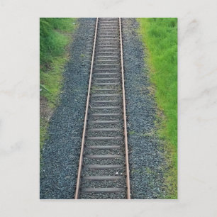 Train Track Railway in Nature, Landscape Postcard