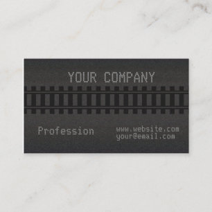 train tracks business card