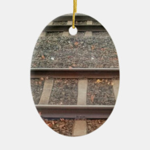Train Tracks, Railway Ceramic Tree Decoration