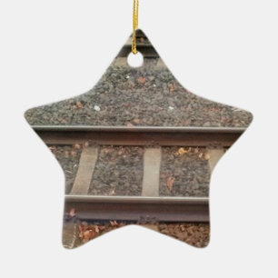 Train Tracks, Railway Ceramic Tree Decoration