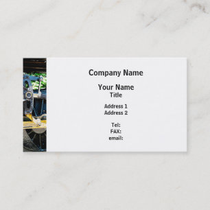 Train Wheel Closeup Business Card