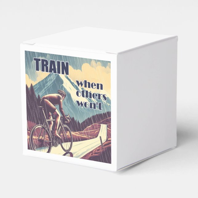 Train When Others Won't Cycling Favour Box (Front Side)