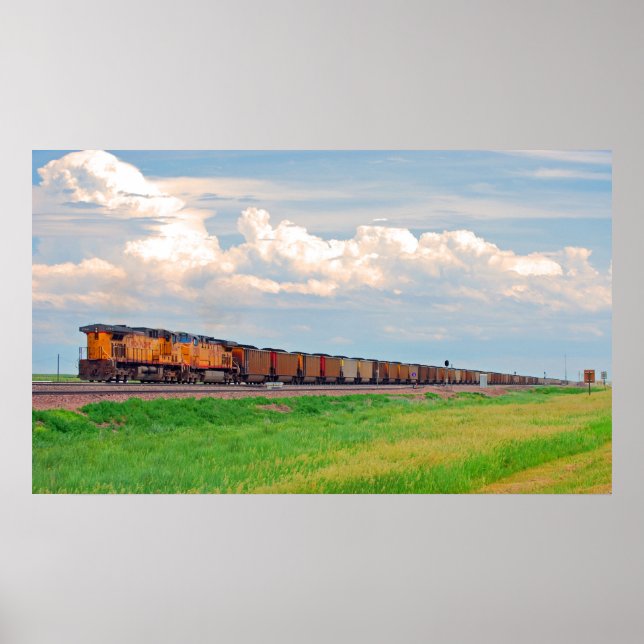 train with many cars poster (Front)