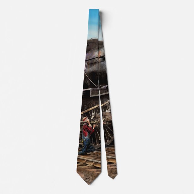 Train - Working on the railroad 1930 Tie (Front)