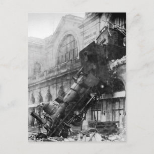 Train Wreak Postcard
