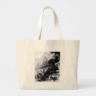 Train Wreck at Montparnasse , 22 October 1895 Large Tote Bag