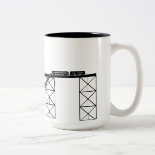 Train Wreck Two-Tone Coffee Mug