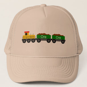 Train yellow trucker hat