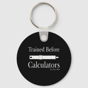 Trained Before Calculators Est Pre-1970 Slide Rule Key Ring