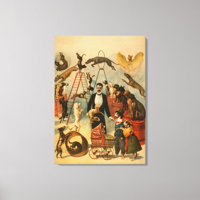 Trained Dog Act Theatrical Poster Canvas Print (Front)