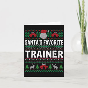 Trainer Christmas - Santas Favourite Trainer Xmas Card