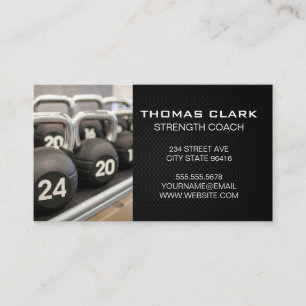 Trainer Kettle Bell Weights Business Card