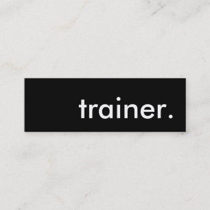 trainer. mini business card