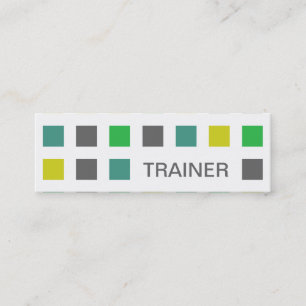 TRAINER (mod squares) Mini Business Card