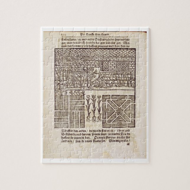 Training and Planting in the garden, from 'The Dut Jigsaw Puzzle (Vertical)