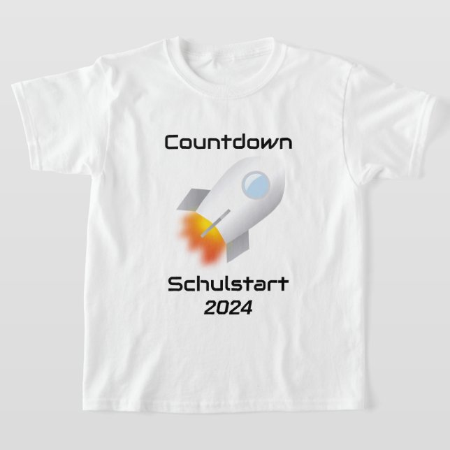 Training - Countdown Schulstart - Rocket 2 | T-Shirt (Laydown)