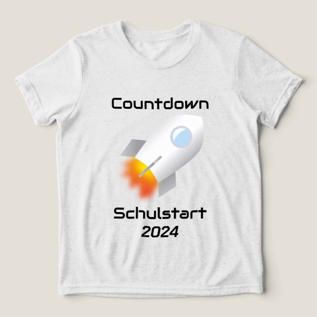 Training - Countdown Schulstart - Rocket 2 | Tri-Blend Shirt (Design Front)