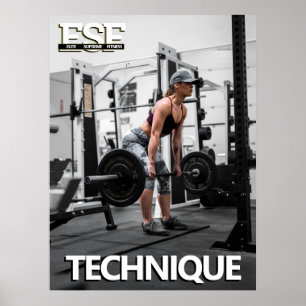 Training Fitness Business Logo Technique Poster