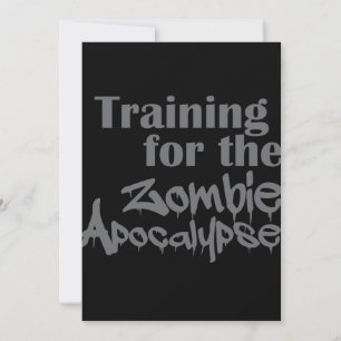 Training For The Zombie Apocalypse Funny