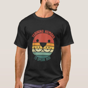 Training humans to speak dog retro dog Tank Top