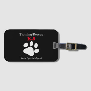 training / rescue luggage tag