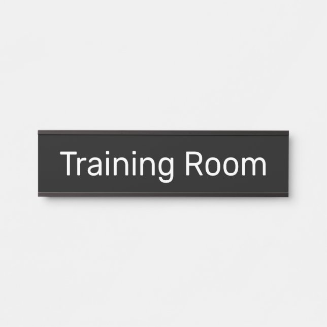 Training Room Black Door Sign (Front)